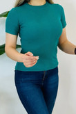 تیشرت کبریتی نخ پنبه زنانه باریش گلدن ترک